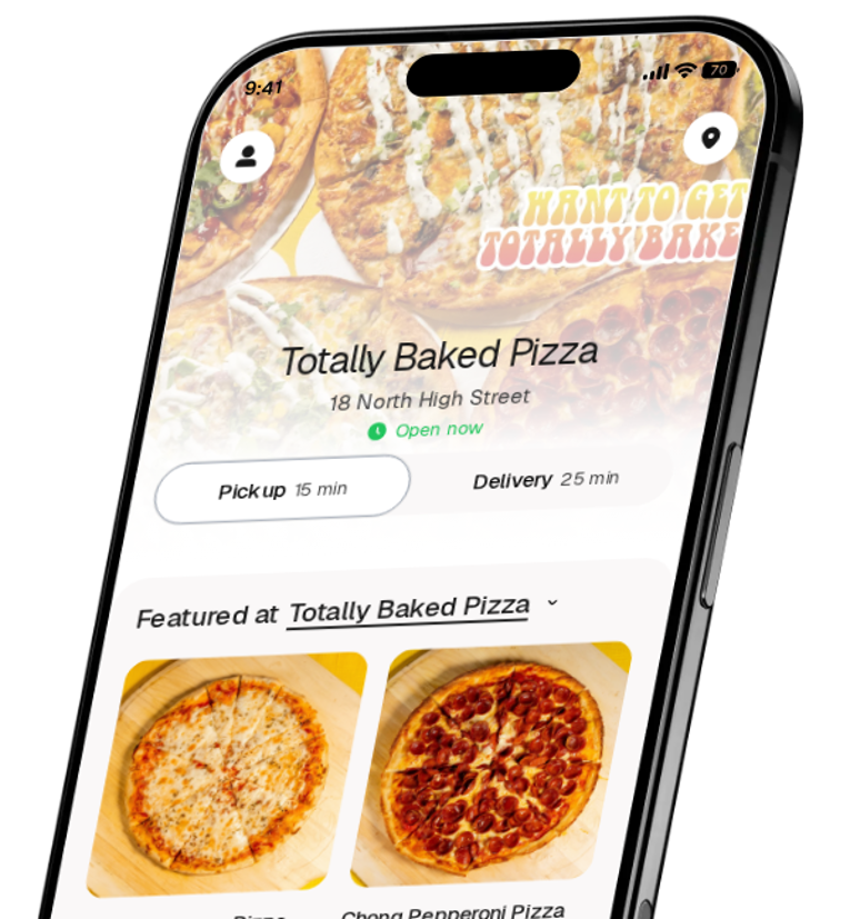 Totally Baked Pizza app preview
