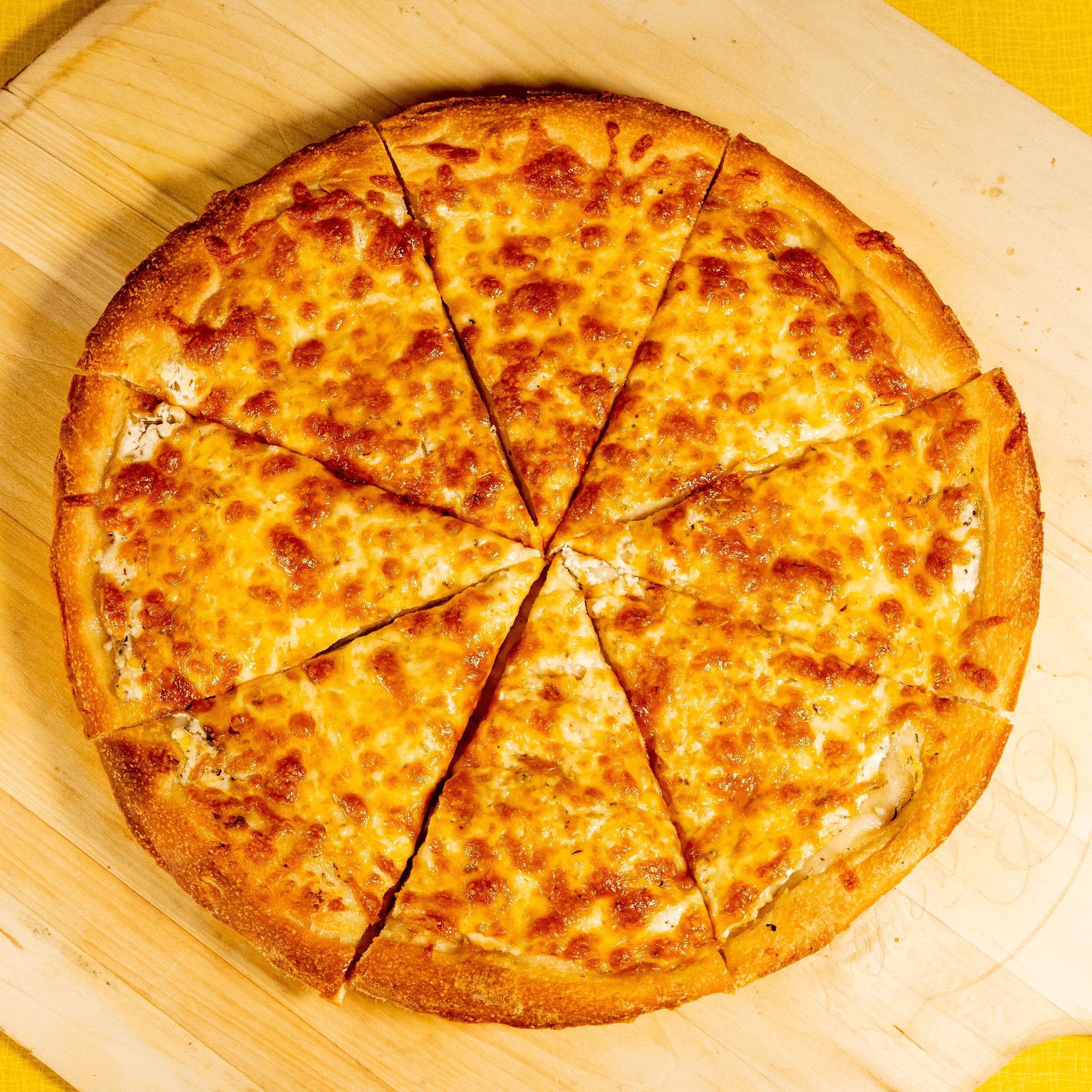Betty White Bianca Pizza.